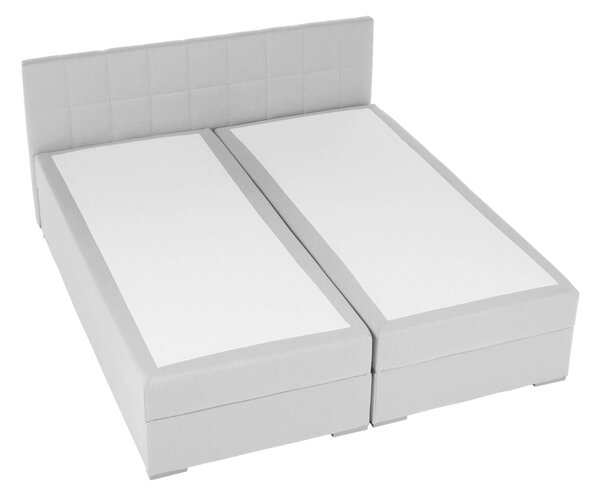 Pat tip boxspring Ferata Komfort gri deschi, 160x200 cm