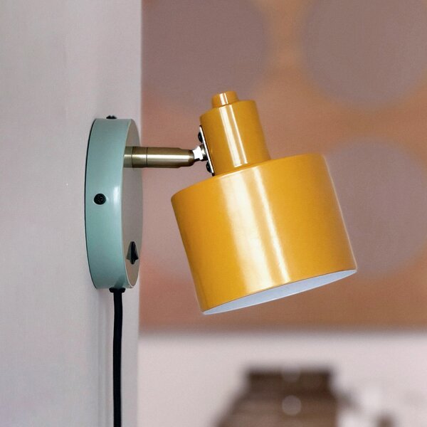 Lampă de perete Dyberg Larsen, Ocean, Galben, Camera de zi, Metal, Scandinavă