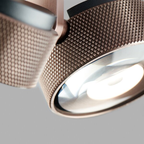 Plafoniere LIGHT-POINT, Cosmo C2, reglabil, Roz / Rosé, Camera de zi, Aluminiu, Design