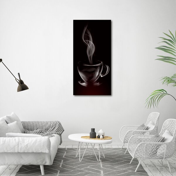 Tablou pe pe sticlă cafea aromatică