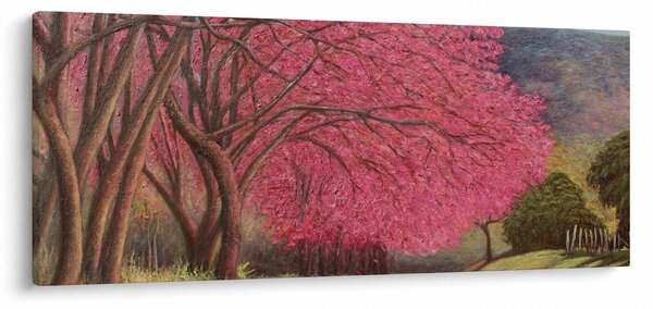 Tablou cu copaci înfloriți (120x50 cm)