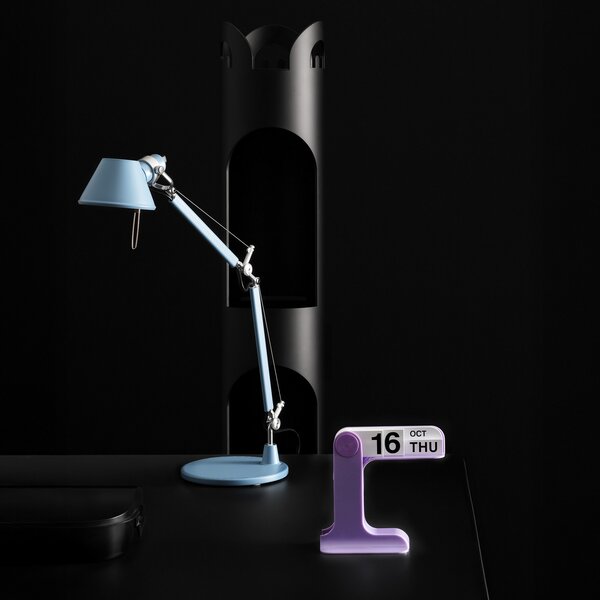 Lampă de masă Artemide, Tolomeo Micro, Albastru, Studiu / Birou, Metal, Design