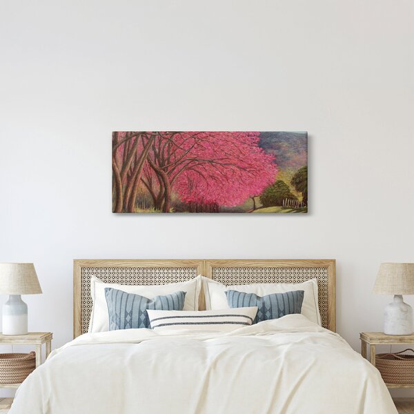 Tablou cu copaci înfloriți (120x50 cm)