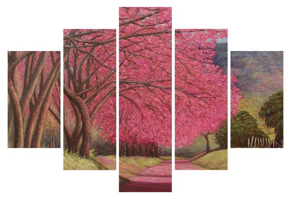 Tablou cu copaci înfloriți (150x105 cm)