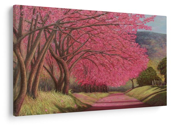 Tablou cu copaci înfloriți (90x60 cm)