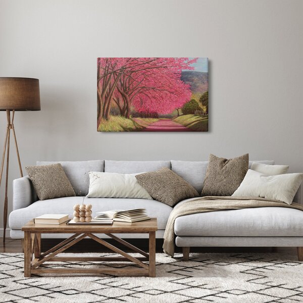 Tablou cu copaci înfloriți (90x60 cm)