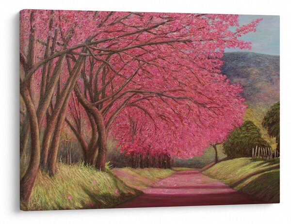 Tablou cu copaci înfloriți (70x50 cm)