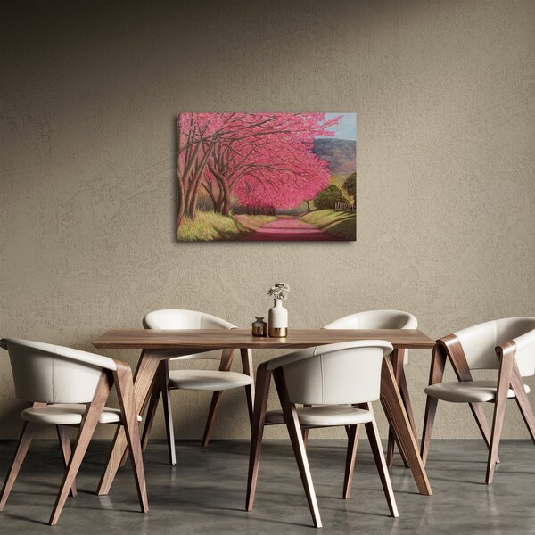 Tablou cu copaci înfloriți (70x50 cm)