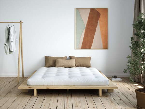 Karup pat cu saltea JAPAN BED natur 140/200 cm
