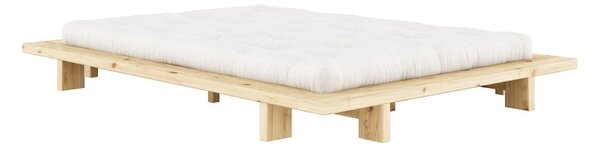 Karup pat cu saltea JAPAN BED natur 140/200 cm