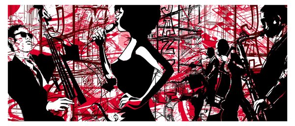 Tablou - Jazz (120x50 cm)