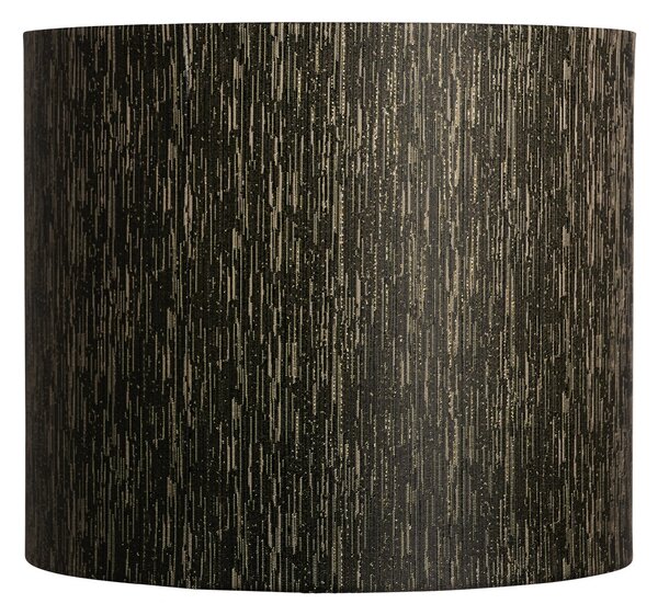 Abajur Erica negru/auriu, Ø29 cm, din material textil Watt & Veke, Erica, Negru, Țesătură / Textil, Design