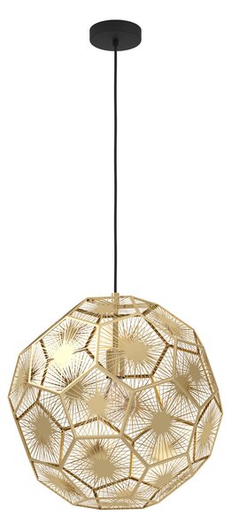 Lustră Pendul Stars of Light, Skoura, reglabil, Auriu / Alamă, Camera de zi, Metal, Modern