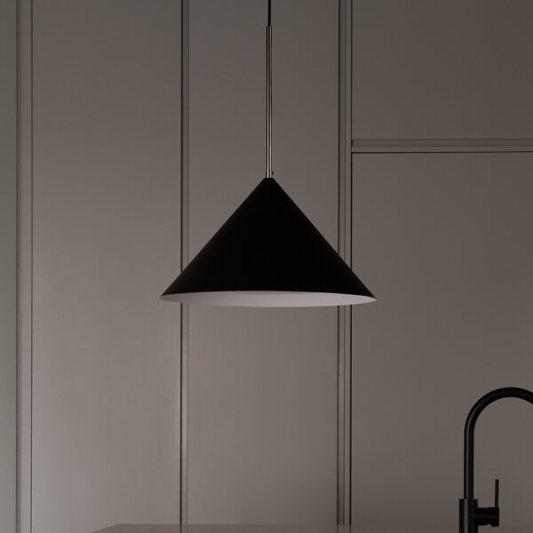 Lustră Pendul Watt & Veke, Kuro, reglabil, Negru, Bucătărie, Metal, Design