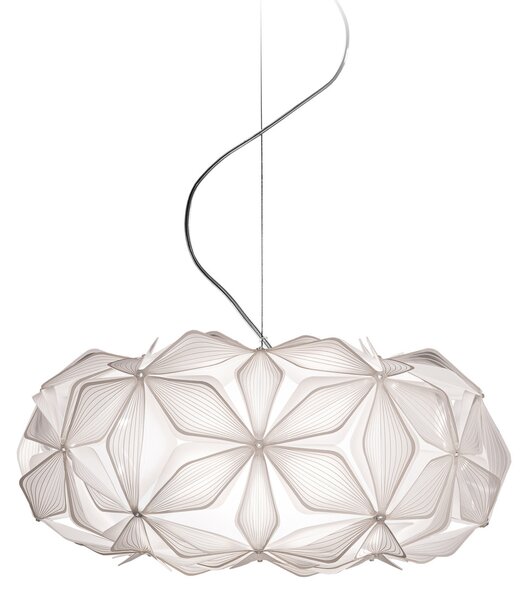 Lustră Pendul Slamp, C'EST LA VIE, reglabil, Alb, Camera de zi, Plastic, Design