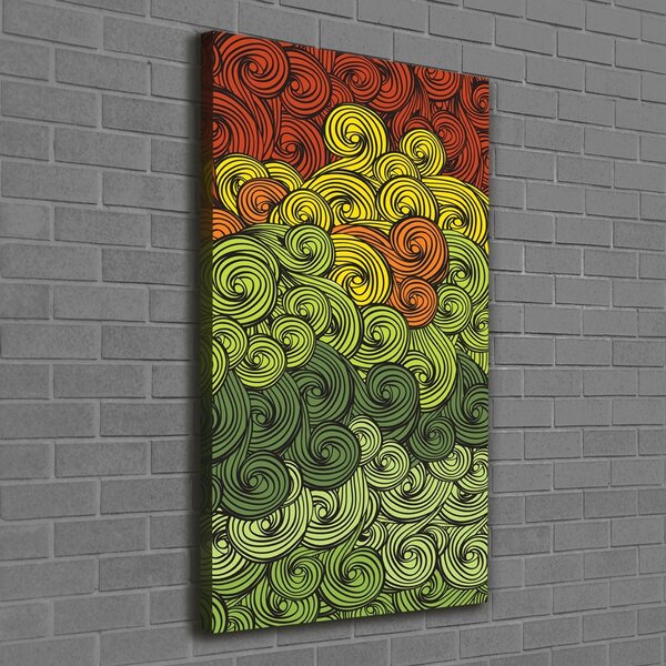 Tablou canvas valuri colorate