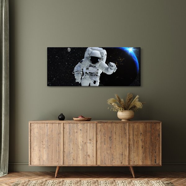 Tablou - Astronaut în Cosmos (120x50 cm)