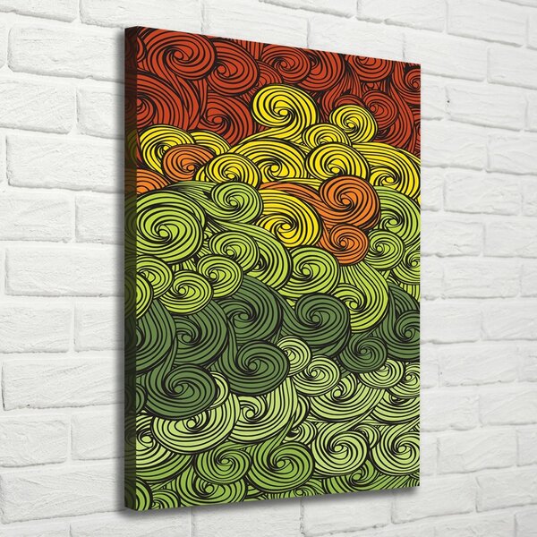 Tablou canvas valuri colorate