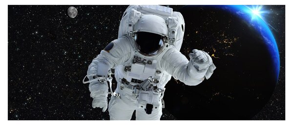 Tablou - Astronaut în Cosmos (120x50 cm)