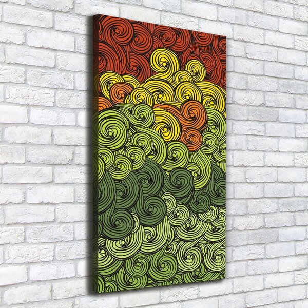 Tablou canvas valuri colorate