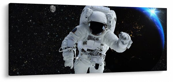 Tablou - Astronaut în Cosmos (120x50 cm)