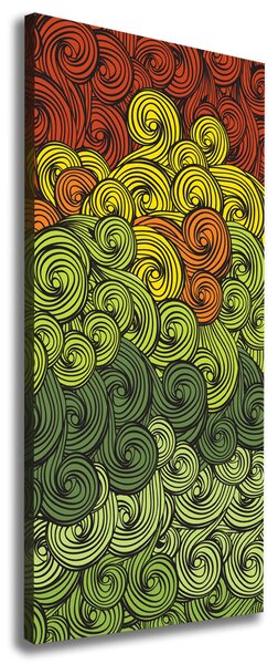 Tablou canvas valuri colorate