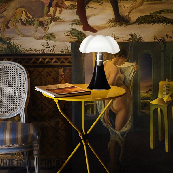 Lampă de masă Martinelli Luce, Minipipistrello, reglabil, Maro / Rugină, Camera de zi, Metal, Design