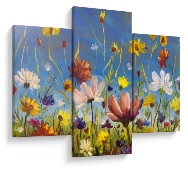 Tablou cu luncă înflorită (90x60 cm)