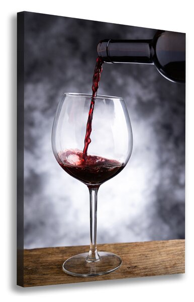 Tablou pe pânză canvas vin rosu