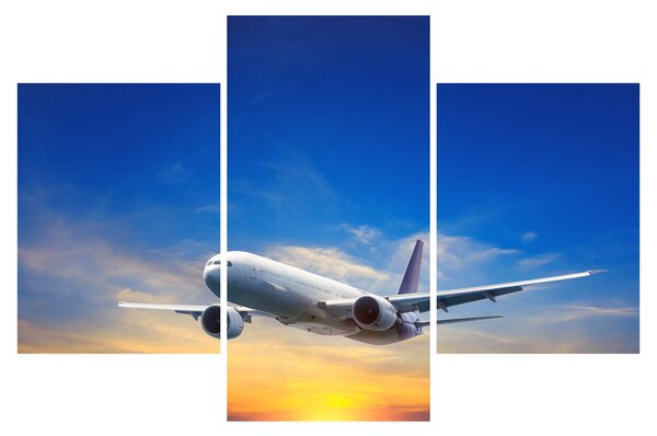 Tablou cu avion (90x60 cm)