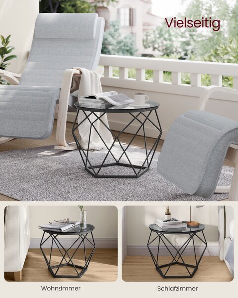 Masuta de cafea Vasagle Negru 48.2x48.2x39.2 cm