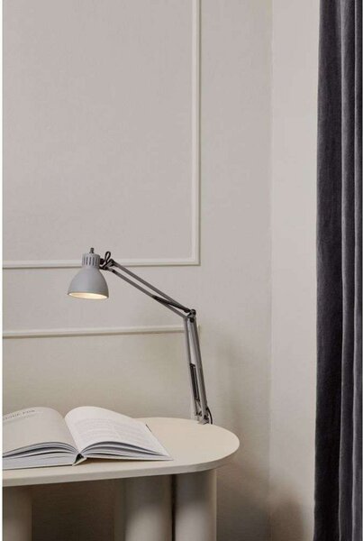 Lampă de masă NORDIC LIVING, Gri, Studiu / Birou, Aluminiu
