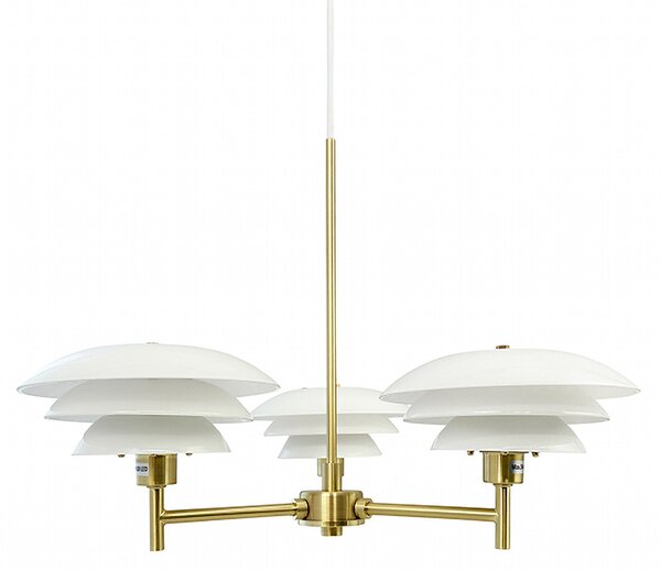 Candelabre Dyberg Larsen, DL20, reglabil, Auriu / Alamă, Camera de zi, Metal, Scandinavă
