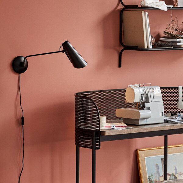 Lampă de perete Northern, Birdy, Negru, Camera de zi, Metal, Design