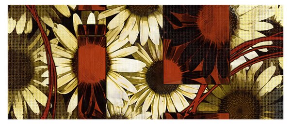 Tablou cu flori (120x50 cm)