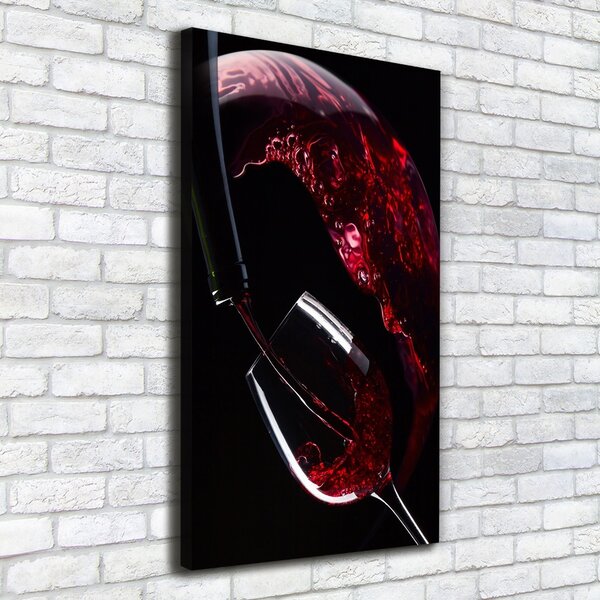 Tablou canvas vin rosu