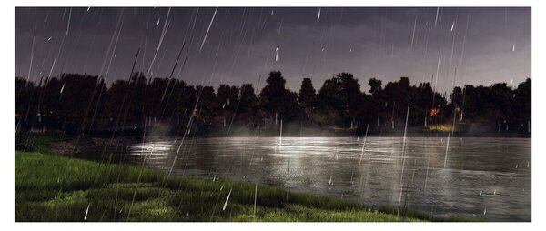 Tablou - Seara ploioasă (120x50 cm)