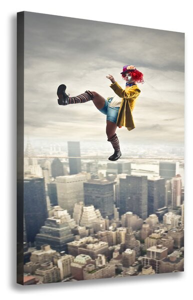 Pictură pe pânză linii clown