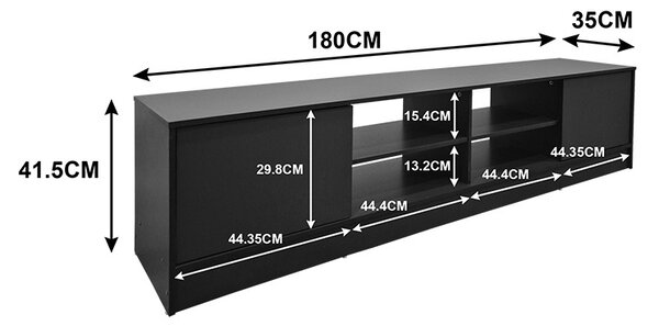 Comoda TV, Tivia, Sonoma, 35x180x41.5 cm