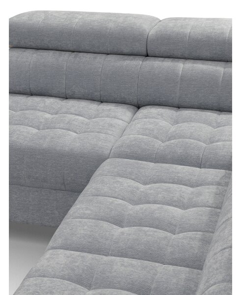 Colțar extensibil Nardo L stânga - chenille gri deschis Vibe 85