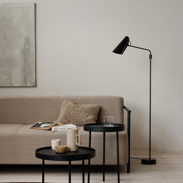 Lampadar Northern, Birdy Swing, Negru, Camera de zi, Metal, Design