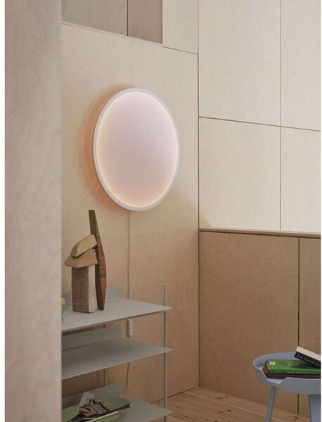 Lampă de perete Muuto, reglabil, Alb, Camera de zi, Aluminiu