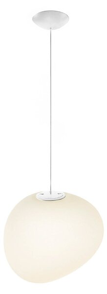 Lustră Pendul Foscarini, Gregg MIDI, reglabil, Alb, Camera de zi, Sticlă, Design