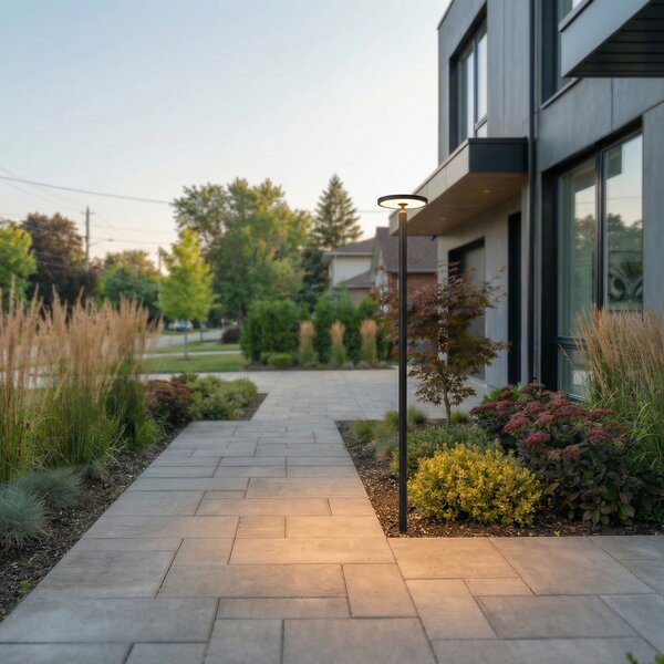 Lămpi de exterior Lucande, Akito, Negru, Aluminiu, Modern