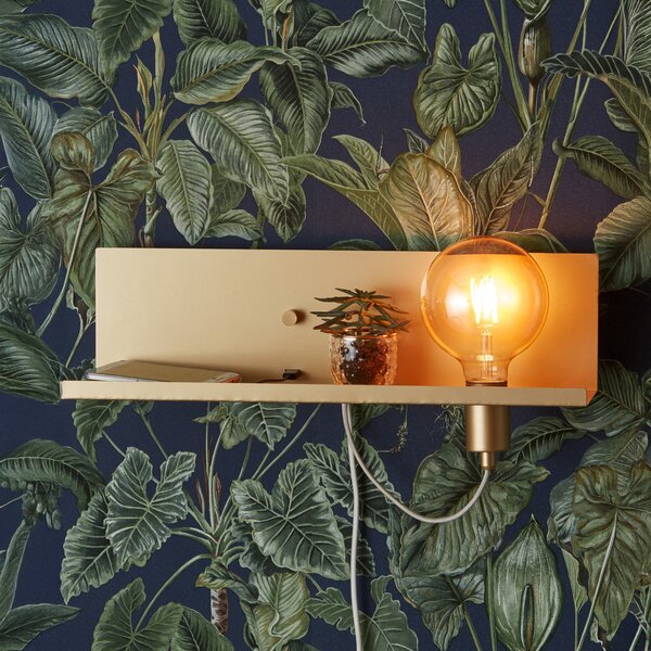 Lampă de perete Markslöjd, Multi, reglabil, Auriu / Alamă, Camera de zi, Metal, Modern