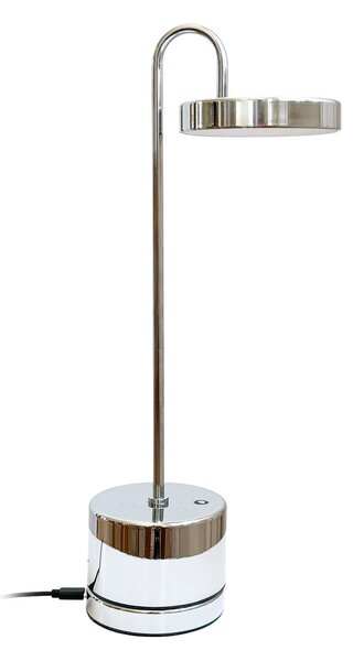 Lampă de masă Dyberg Larsen, MOOVELIGHT, reglabil, Crom, Camera de zi, Metal, Design