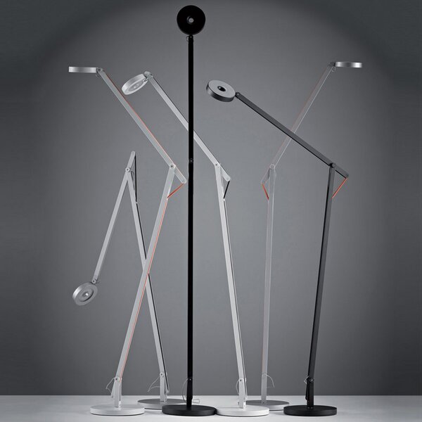 Lampadar Rotaliana, String F1 DTW, reglabil, Negru, Camera de zi, Metal, Design