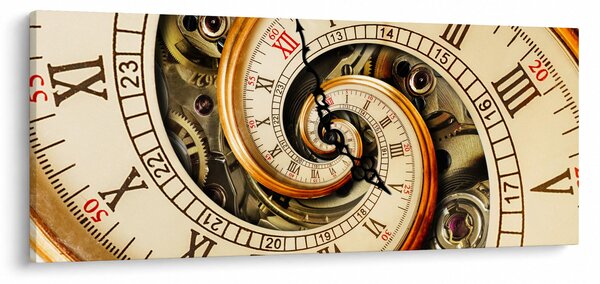 Tablou cu ceas (120x50 cm)
