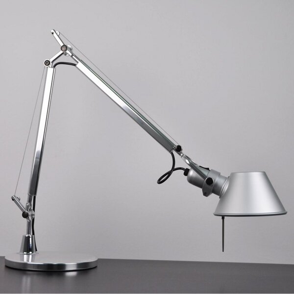 Lampă de masă Artemide, Metalic, Studiu / Birou, Aluminiu, Design