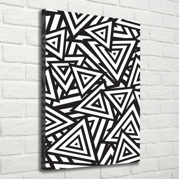 Print pe canvas triunghiuri de fundal